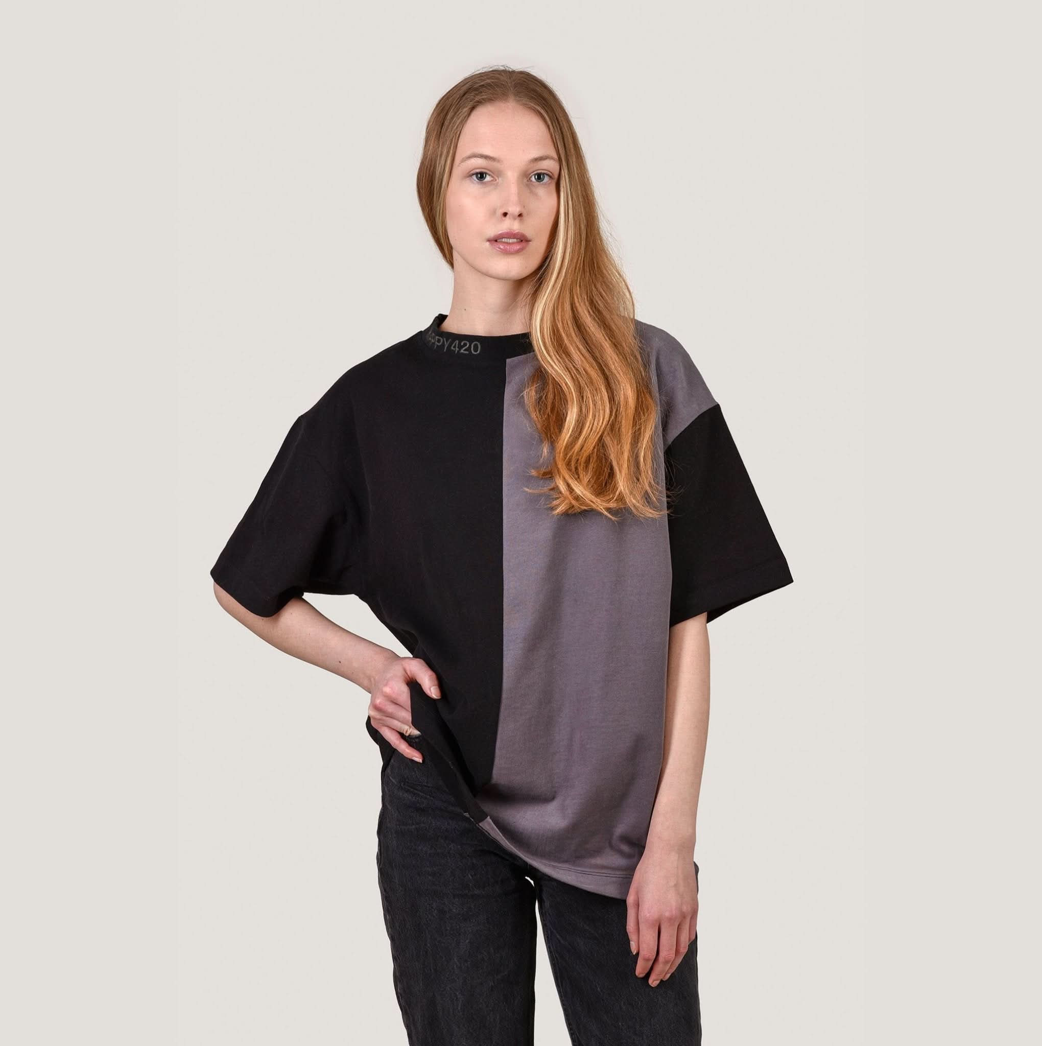 Colorblock T - Black:Smoke - Image 2