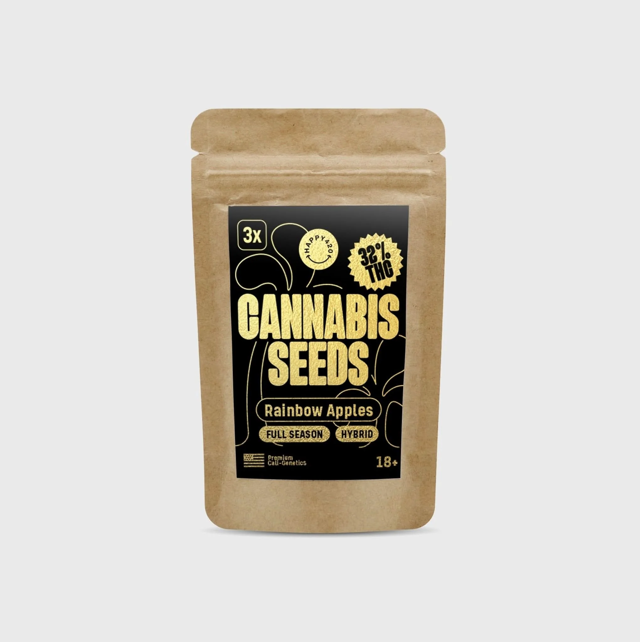 Legendary Cali Genetics Seeds Rainbow Apples 25% THC 🌱 full season - Image 2