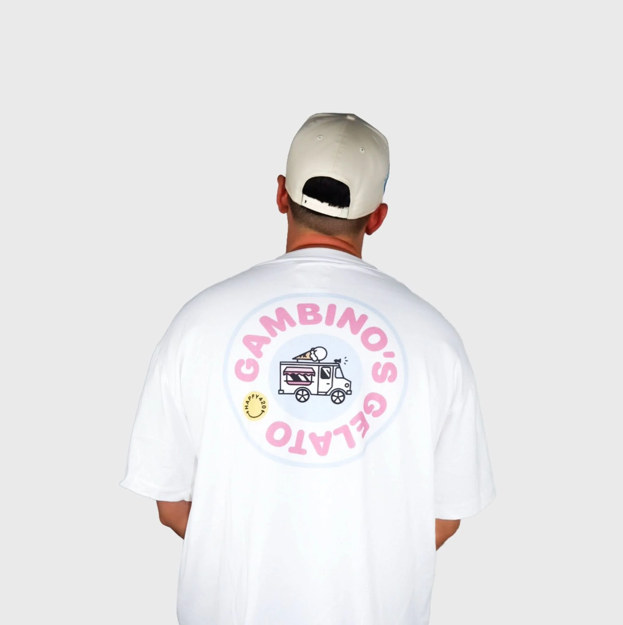 Oversize White T Collar Knit x Gambinos Gelato
